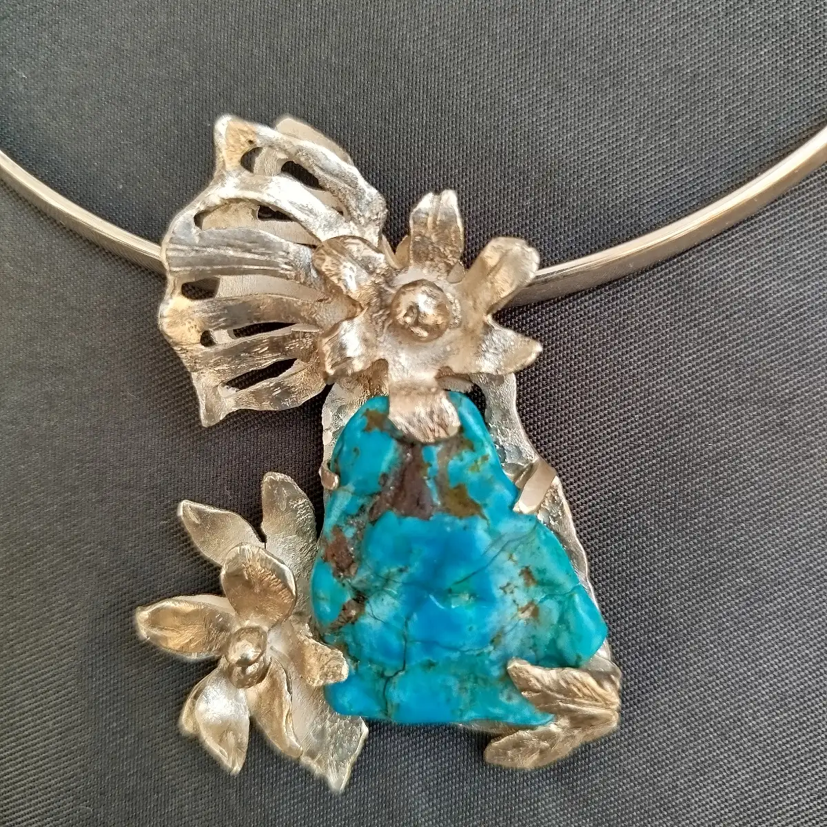 FLEURS PAPILLON TURQUOISE