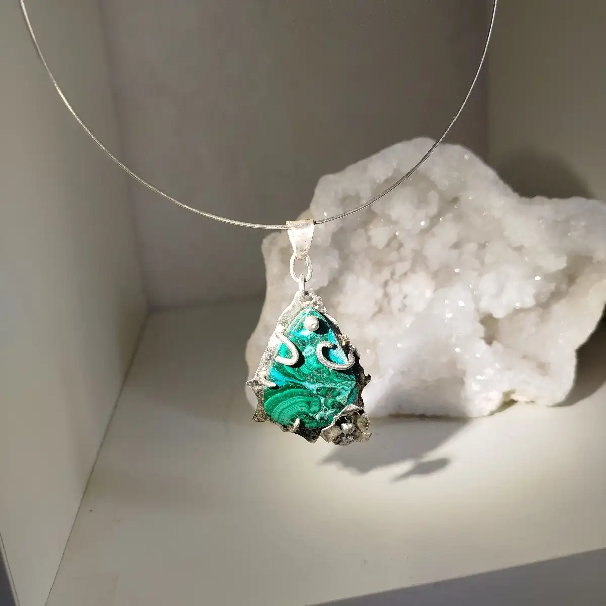 Fleur malachite chrysocolle