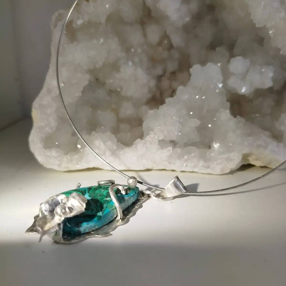 Fleur malachite chrysocolle