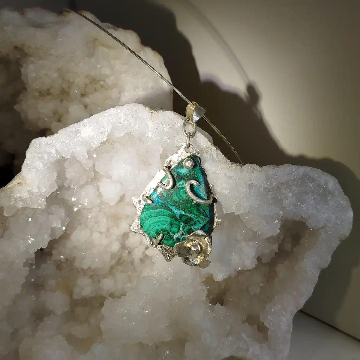 Fleur malachite chrysocolle