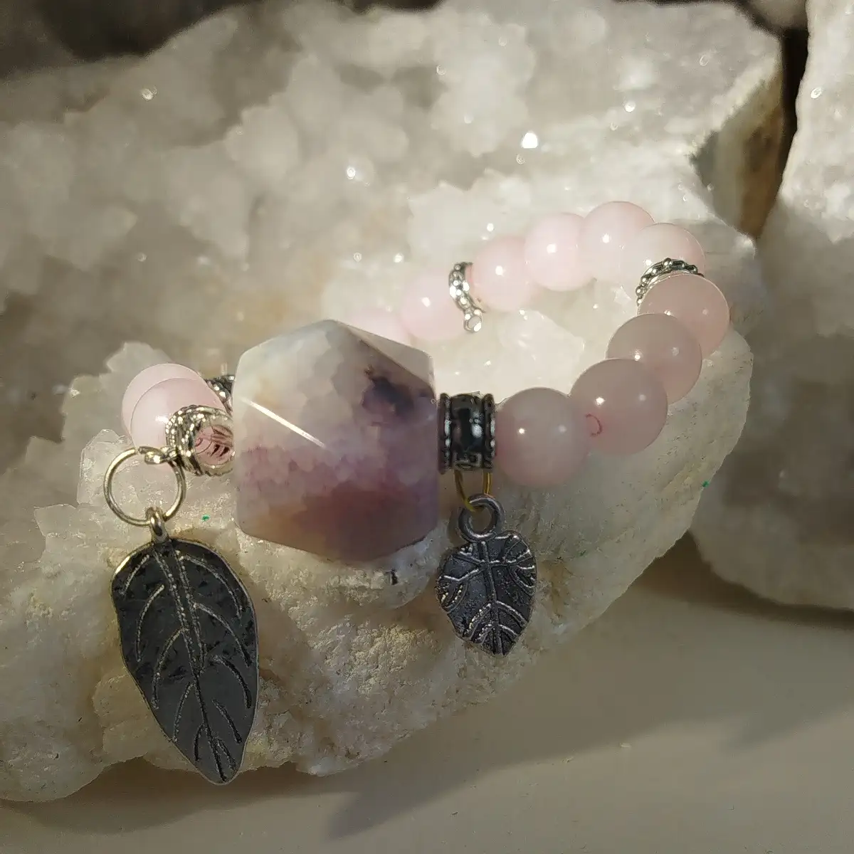 Bracelet quartz rose