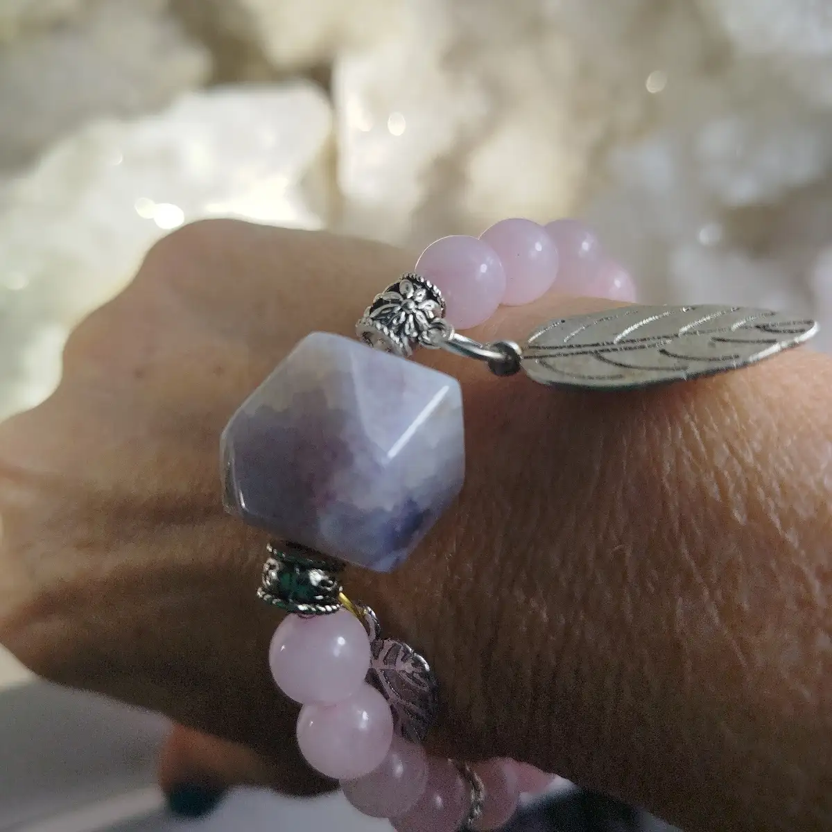 Bracelet quartz rose