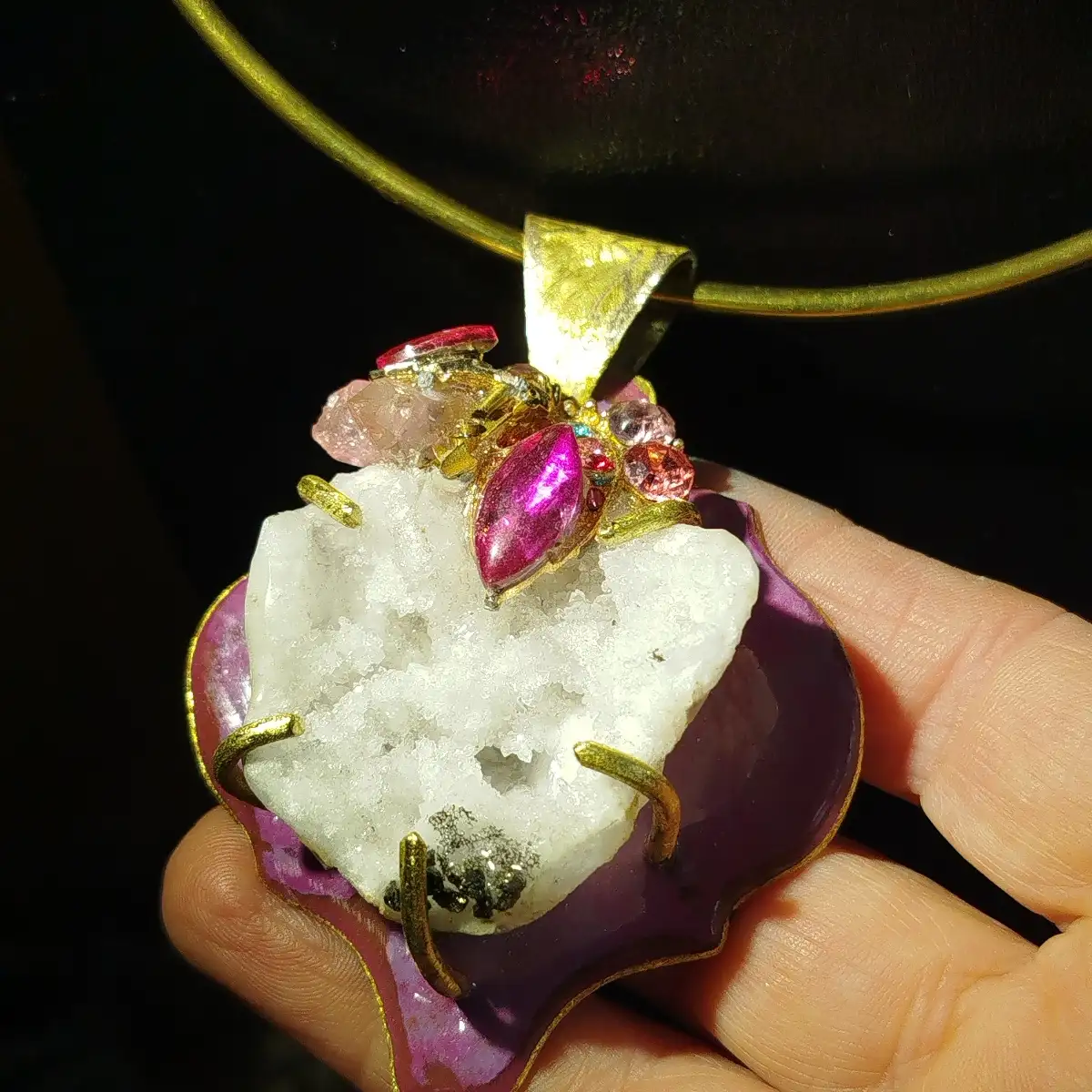 Parure géode orient