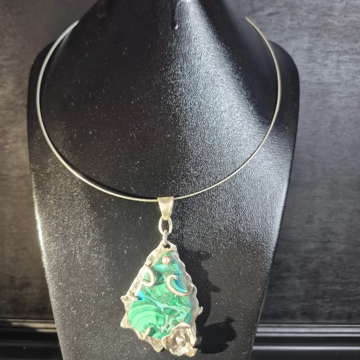 FLEUR MALACHITE, CRYSOCOLLE