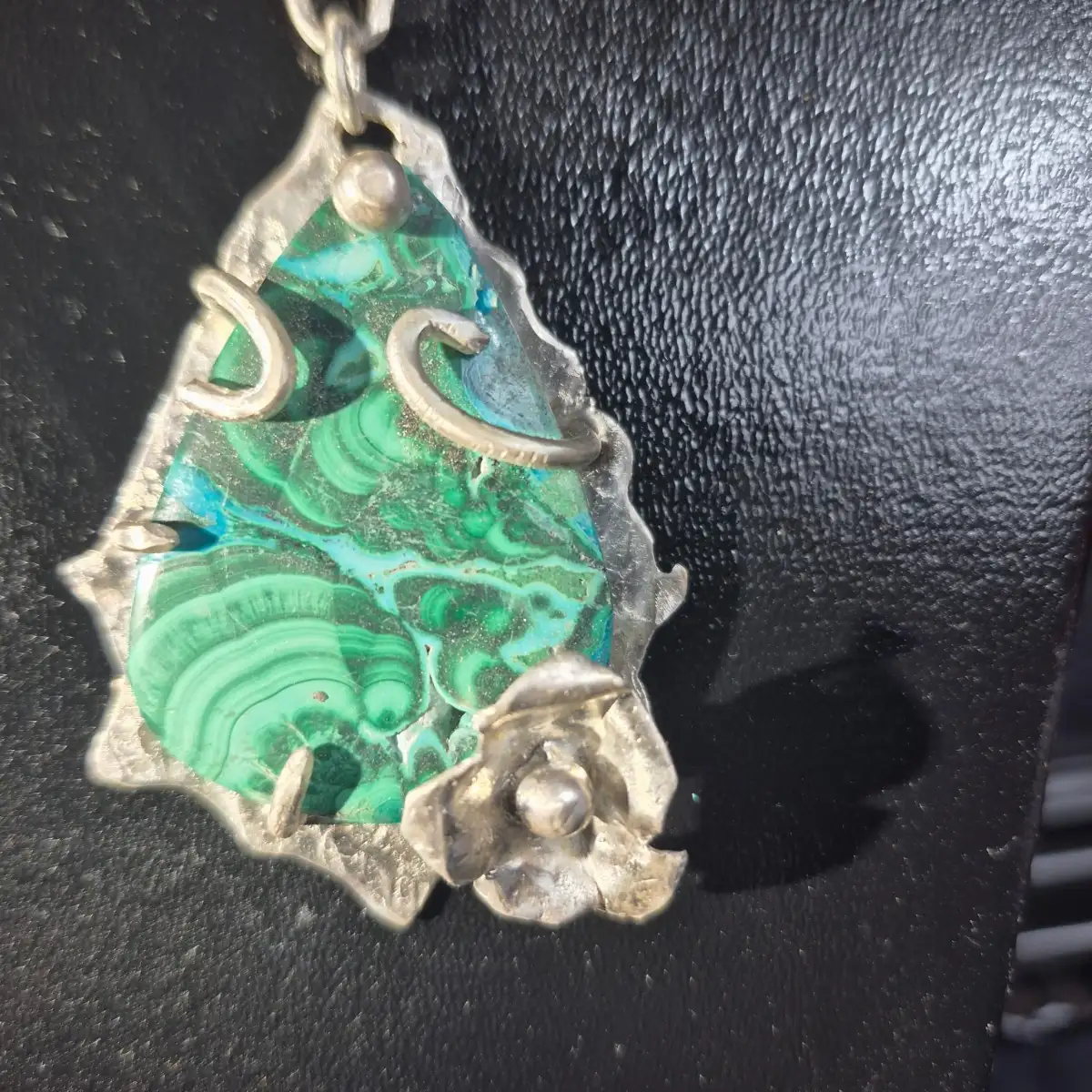 FLEUR MALACHITE, CRYSOCOLLE